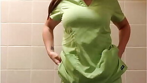 Cumming in my scrubs 2